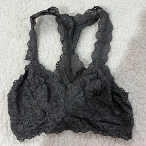 Cute grey lace bralette